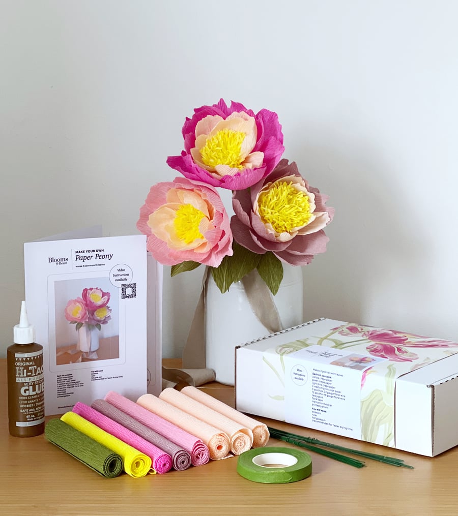Make Your Own Paper Peonies