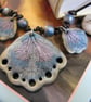 Shimmering Metallic Seashell Statement Necklace - Image 2