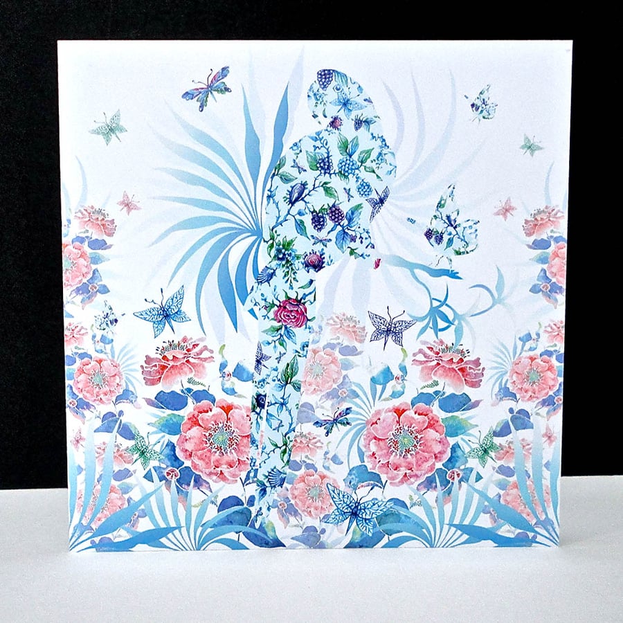 Exotic Chintz Parrot Card