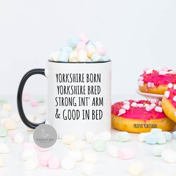 Funny Yorkshire mug, gift for him, gift for yorkshireman, Yorkshire phrases, 