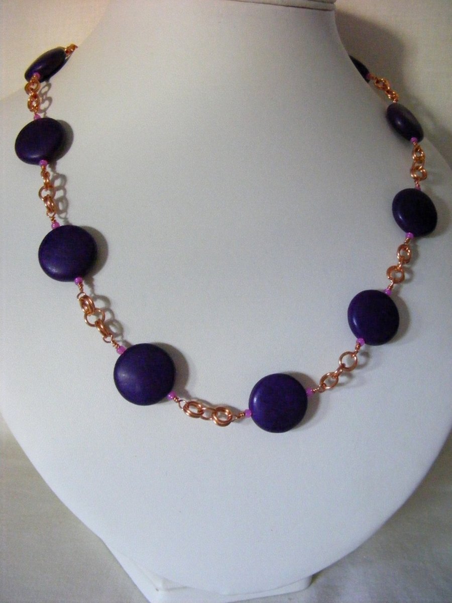 Purple Magnesite Necklace