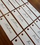 Personalised Flat Lay Wedding Place Names - Custom Name Cards - Image 2