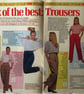 A multi-size sewing pattern for women's trousers in sizes 10-18 (Woman's Weekly  - Image 1