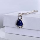 Lapis Lazuli pendant - 18" sterling silver chain
