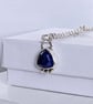 Lapis Lazuli pendant - 18" sterling silver chain