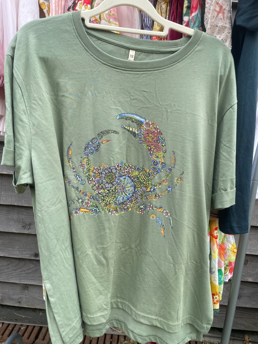Floral Crab T Shirt 12