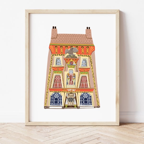 Egyptian House, Penzance, Cornwall Art Print