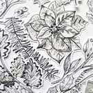 Winter Branches & Holly Leaves die cuts, ephemera card topper embellishments