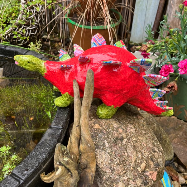 Fun decopatched stegosaurus 