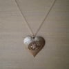 Steampunk Abstract Heart Necklace/Pendant