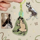 No More Drama Dog – Handmade Original Pet Illustration Keyring