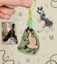 No More Drama Dog – Handmade Original Pet Illustration Keyring