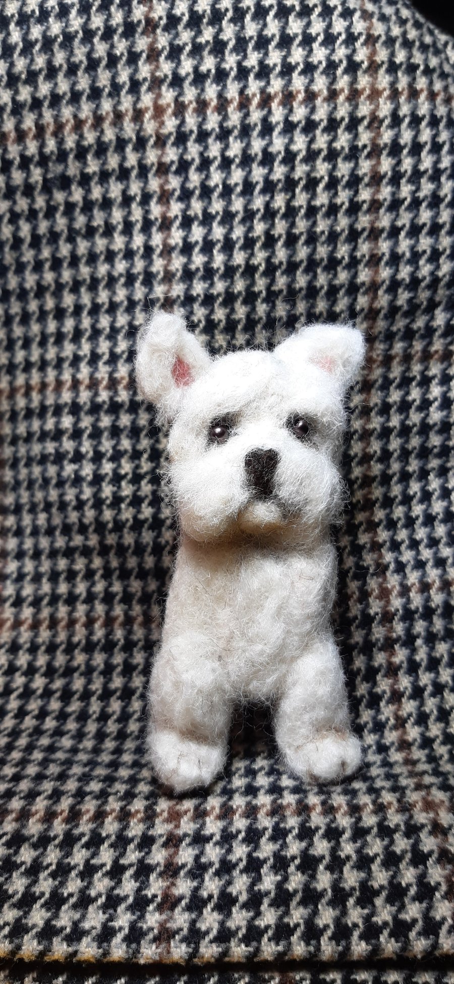 Westie West Highland white terrier Dog brooch