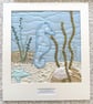 Unframed textile artwork - seahorse