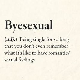 Byesexual Lack of Romantic Interest Magnet