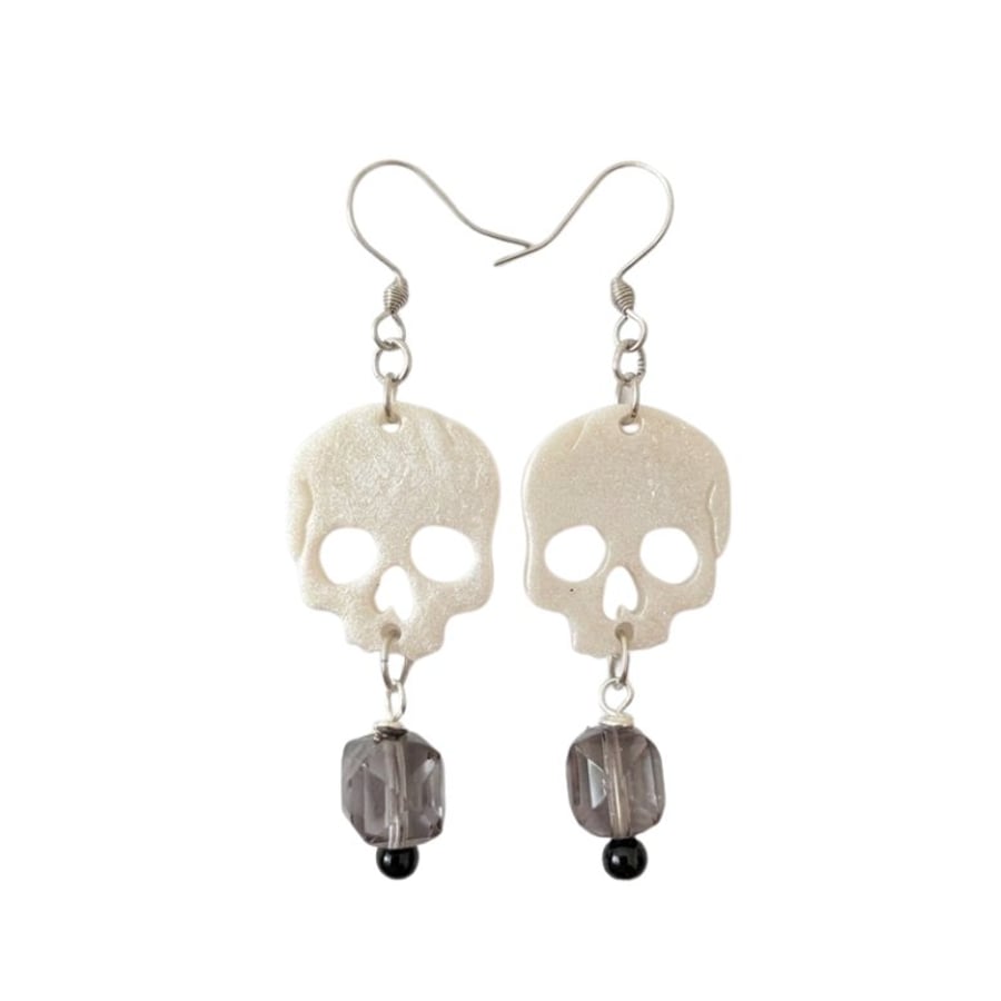 Resin Earrings - Skulls