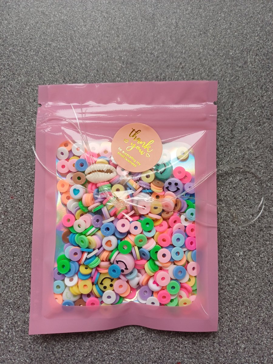 Colourful bead confetti, bead soup, bracelet making, make your own bracelets