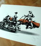 Star Wars Licence & Registration Hand Pulled Limited Edition Screen Print - Image 2