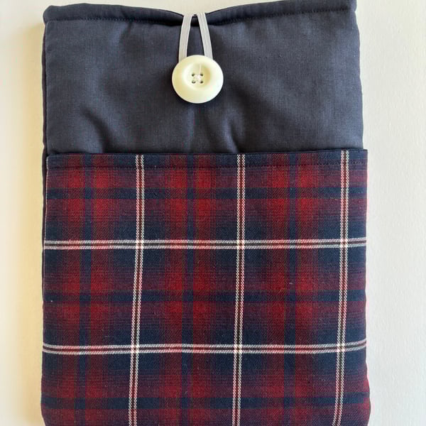 Plaided Fabric iPad, Tablet, Book Sleeve