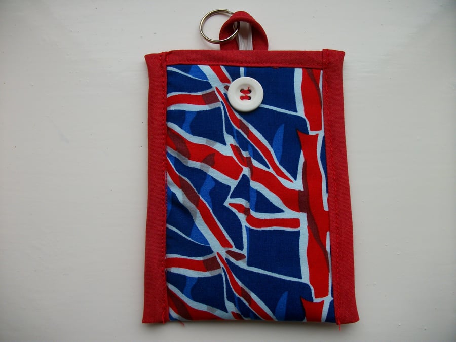 Mobile Phone Cover In Union Jack Fabric