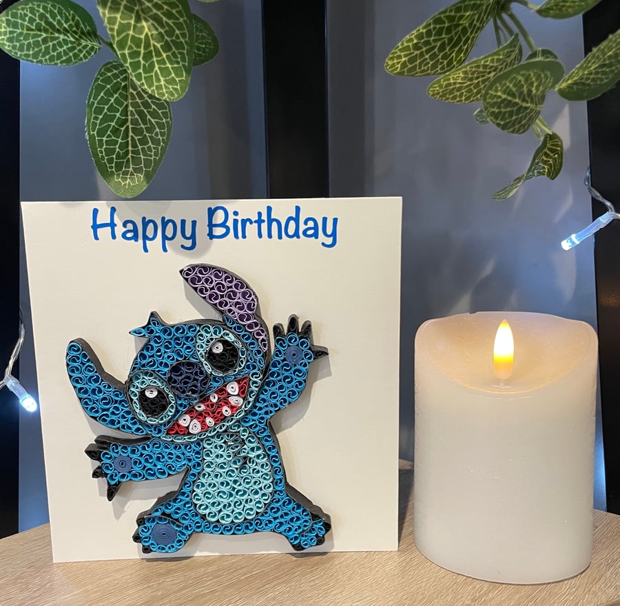 Stunning Handmade Quilled Peacock Card  Beautifully hand crafted 15cm x 15cm car