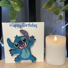 Stunning Handmade Quilled peacock card