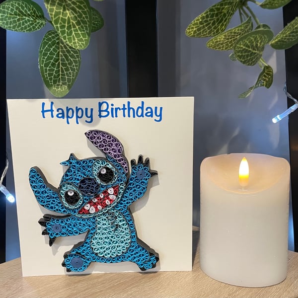 Stunning Handmade Quilled Peacock Card  Beautifully hand crafted 15cm x 15cm car