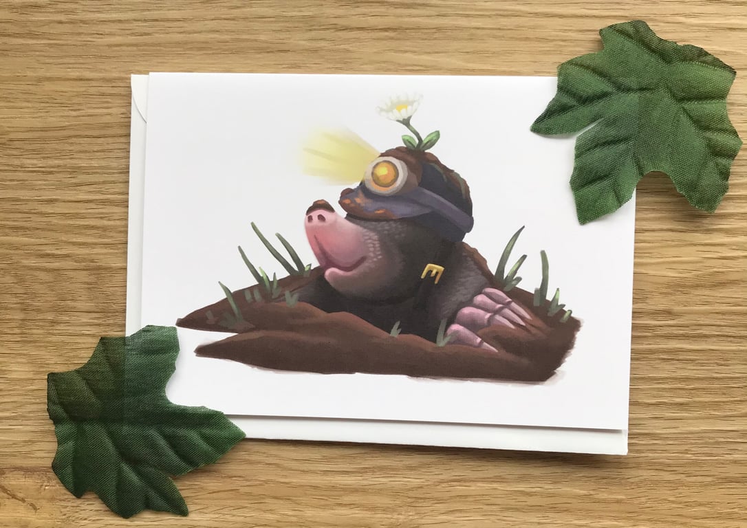 Mole Blank Greeting Card