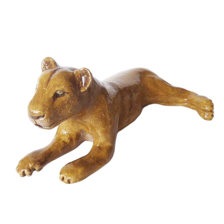 Lioness Ceramic Ornament - Handmade