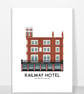 RAILWAY HOTEL, RICHMOND, A4 Print - Image 1