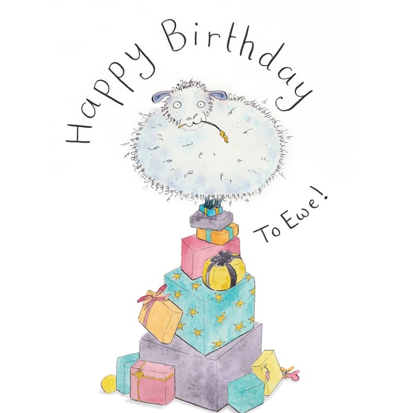 Happy Birthday to Ewe card