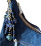 Beaded Handbag Charm: Dusky Blues and Greens - Image 5