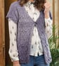 Knitting Pattern for cabled gilet - Image 1