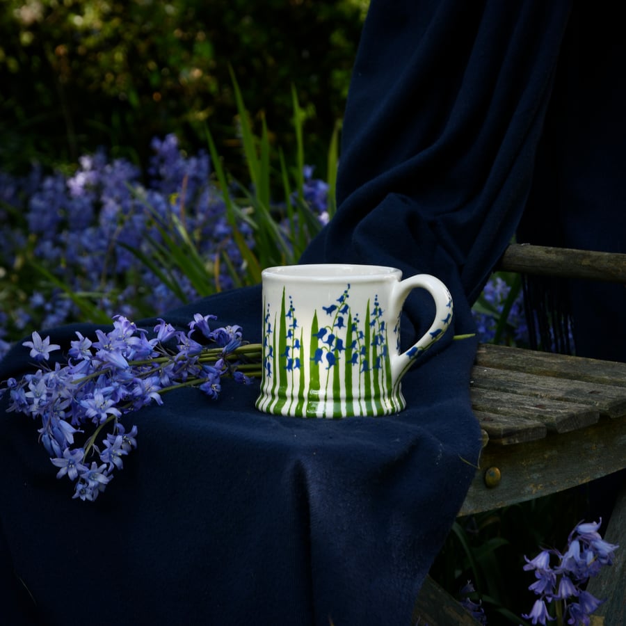 Bluebell Country Mug - Hand Painted 