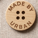 Personalised Wooden Buttons for Branding – 15mm Engraved Logo Name