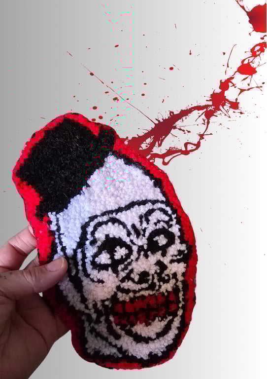  Clown Horror Desk Rug  Wall hanging 