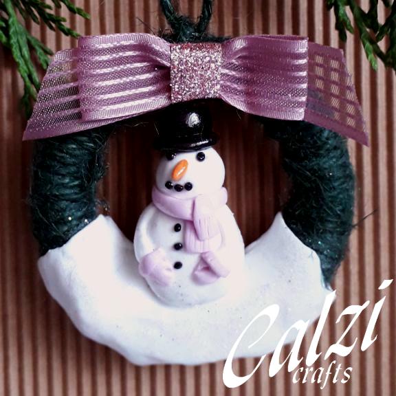 Hanging Snowman Christmas Decoration (Set Of 3 Pink)