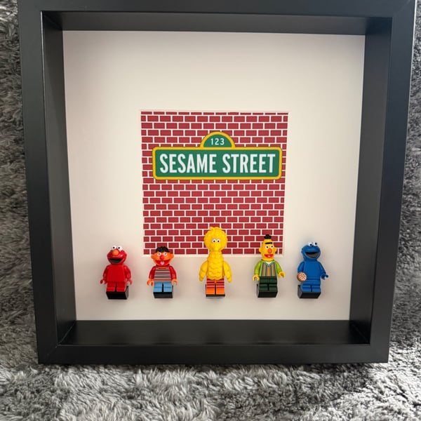 Sesame Street Themed Brick Frame