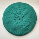 Beret - hand knitted in pure wool