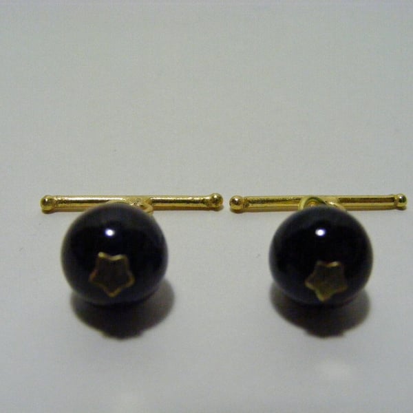  Red Tigers Eye Gemstone Cuff Links