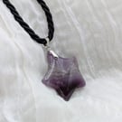The 'Amethea' Natural Amethyst Star Necklace.