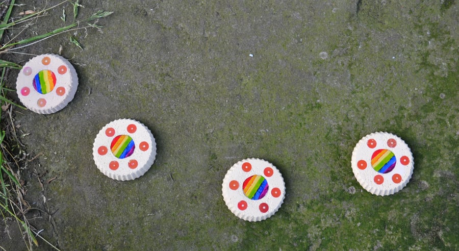 Rainbow Fairy Pavers (Peach coloured)