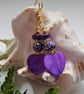 Mother of Pearl,  Abalone Shell & Shell Pearl Earrings Gold Plated - Image 4