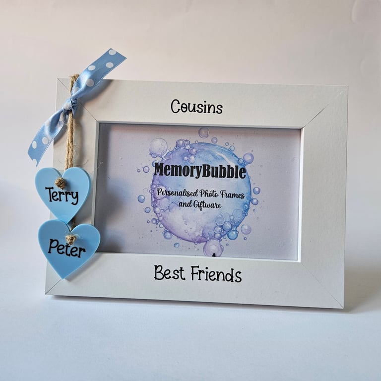 Personalised Cousins best friends picture photo gift keepsake 6x4" 7x5" 8x6"