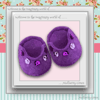 Purple Sequinned Slippers