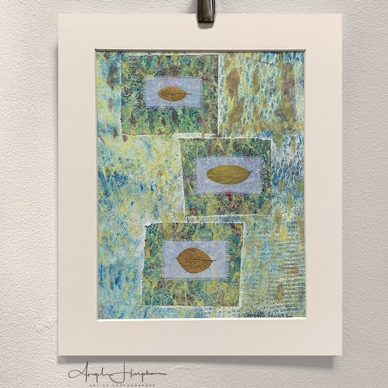 Monoprint and Collaged Leaves - Magic Carpets - Perfectly Imperfect