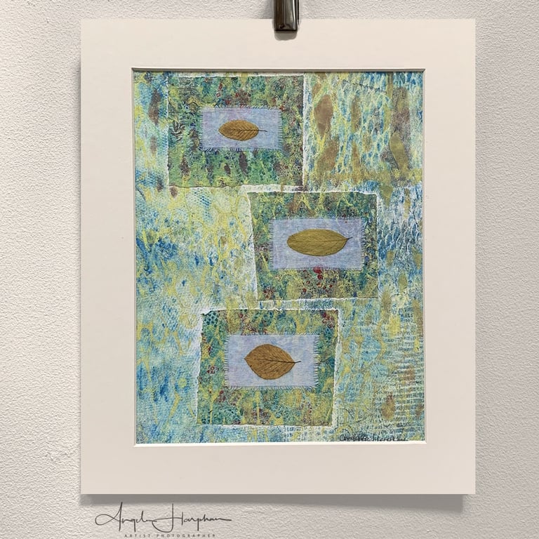 Monoprint and Collaged Leaves - Magic Carpets - Perfectly Imperfect