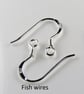 Sterling silver drop earrings, twisted tubes & Karen Hill Tribe Slices (8912) - Image 3
