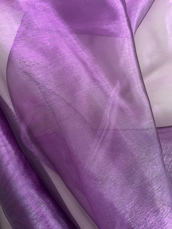 Sheer Organza Fabric Voile 150cm wide in purple