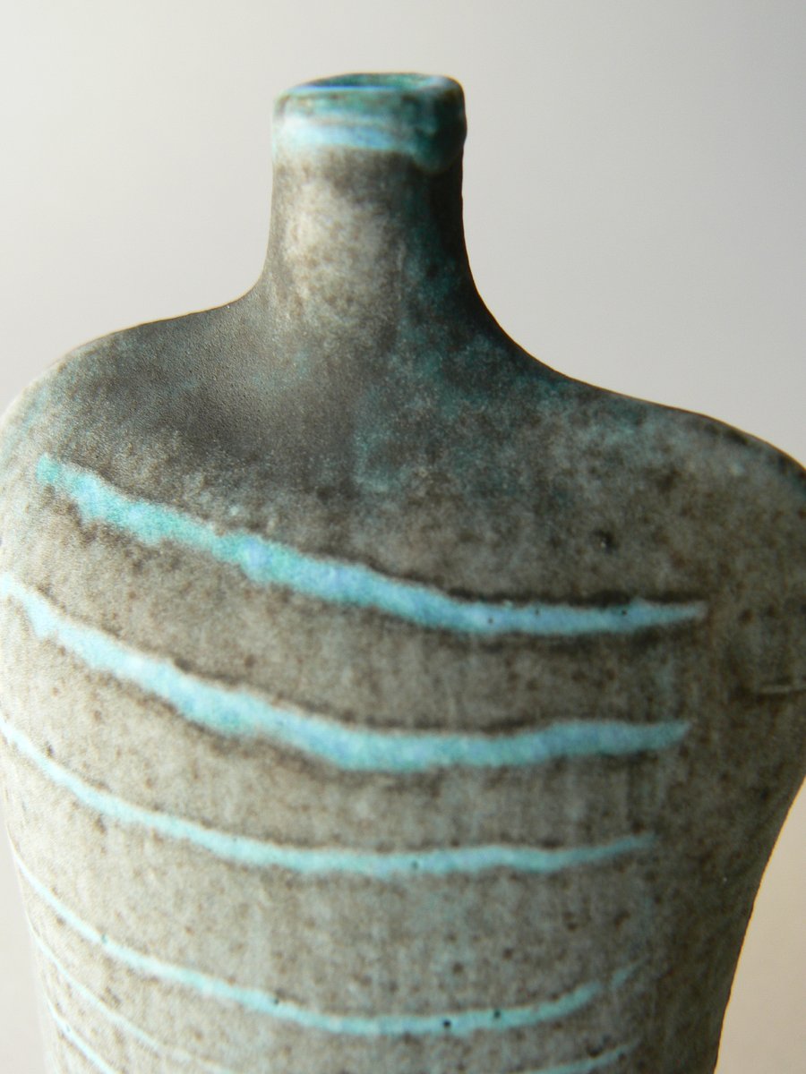 Ceramic Bottle with Sgraffito Decoration